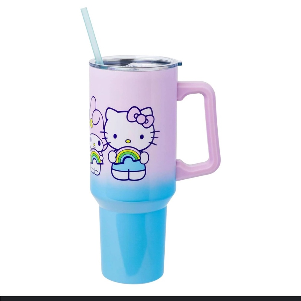 Hello Kitty And Friends Rainbow Ombre Stainless Steel Travel‎ Cup